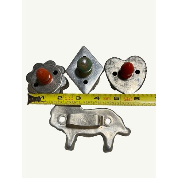 Vintage Metal & Wood Cookie Cutter Set With Fun Shapes - Picture 15 of 15